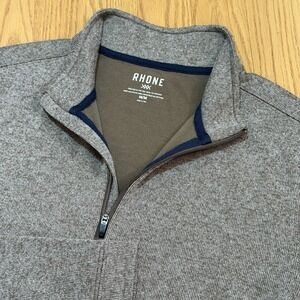 Rhone Commuter 1/4 Zip Sweater Men's M Gray Performance Golf Hiking
